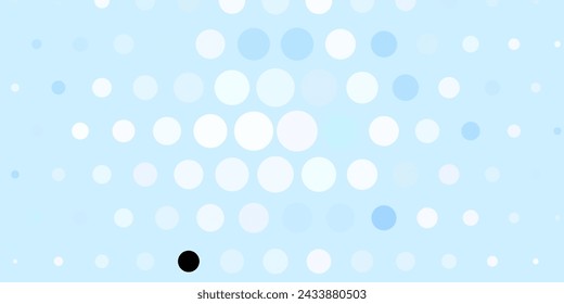 Dark BLUE vector texture with disks. Glitter abstract illustration with colorful drops. Design for posters, banners.
