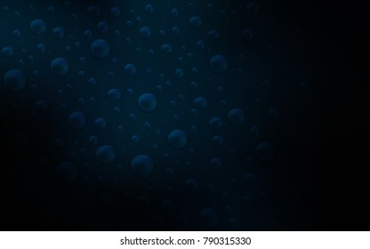 Dark BLUE vector texture with disks. Beautiful colored illustration with blurred circles in nature style. The pattern can be used for beautiful websites. - Shutterstock ID 790315330