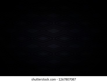 Dark BLUE vector texture with lines, rhombuses. Colorful lines, squares on abstract background with gradient. Pattern for websites, landing pages.