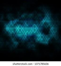 Dark BLUE vector texture with lines, triangles. Shining abstract illustration with colorful triangles. Template for landing pages.