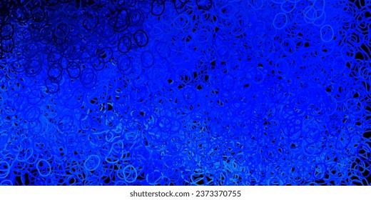 Dark blue vector texture with memphis shapes. Modern abstract illustration with gradient random forms. Smart design for your business.