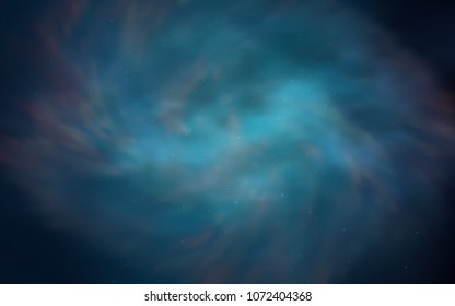 Dark BLUE vector texture with milky way stars. Modern abstract illustration with Big Dipper stars. Pattern for astrology websites.