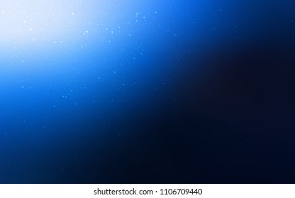 Dark BLUE vector texture with milky way stars. Modern abstract illustration with Big Dipper stars. Smart design for your business advert.