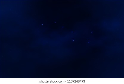 Textura de Vector azul oscuro con estrellas de la vía láctea. Ilustración abstracta de brillo con estrellas cósmicas coloridas. Diseño inteligente para tu anuncio de empresa.