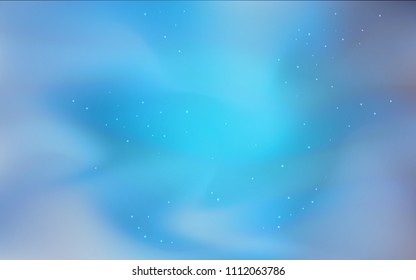 Dark BLUE vector texture with milky way stars. Shining illustration with sky stars on abstract template. Smart design for your business advert.