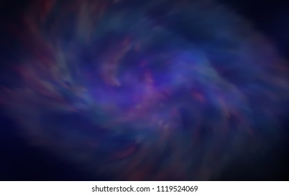 Dark BLUE vector texture with milky way stars. Glitter abstract illustration with colorful cosmic stars. Pattern for astronomy websites.