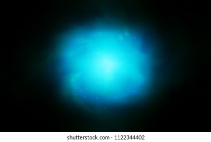 Dark BLUE vector texture with milky way stars. Glitter abstract illustration with colorful cosmic stars. Pattern for astronomy websites.