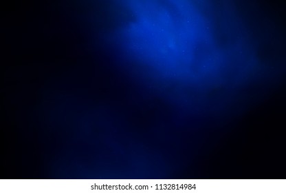 Dark BLUE vector texture with milky way stars. Modern abstract illustration with Big Dipper stars. Smart design for your business advert.