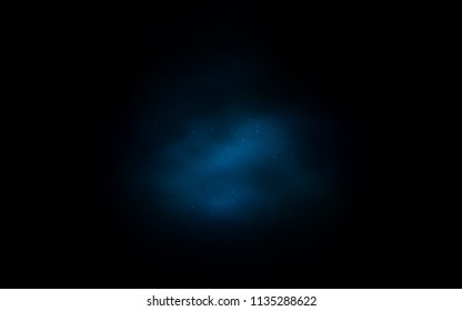 Dark BLUE vector texture with milky way stars. Glitter abstract illustration with colorful cosmic stars. Pattern for astrology websites.
