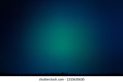 Dark BLUE vector texture with milky way stars. Shining illustration with sky stars on abstract template. Pattern for astronomy websites.