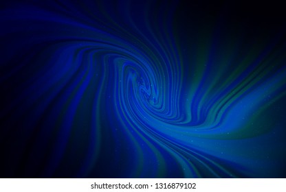Dark BLUE vector texture with milky way stars. Space stars on blurred abstract background with gradient. Smart design for your business advert.