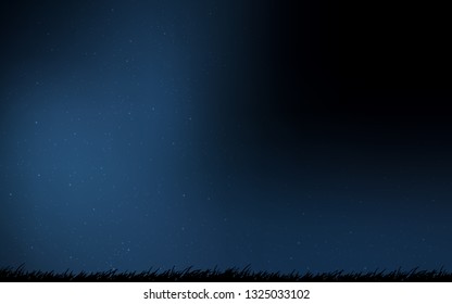 Dark BLUE vector texture with milky way stars. Glitter abstract illustration with colorful cosmic stars. Pattern for futuristic ad, booklets.