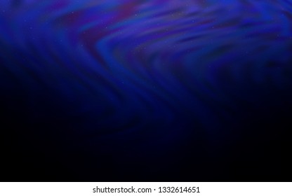 Dark BLUE vector texture with milky way stars. Shining colored illustration with bright astronomical stars. Smart design for your business advert.