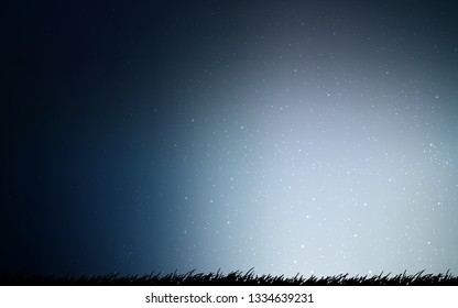 Dark BLUE vector texture with milky way stars. Modern abstract illustration with Big Dipper stars. Template for cosmic backgrounds.