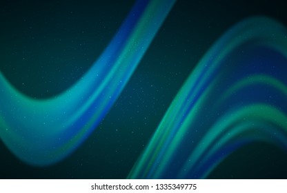 Dark BLUE vector texture with milky way stars. Shining illustration with sky stars on abstract template. Pattern for futuristic ad, booklets.