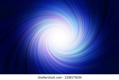 Dark BLUE vector texture with milky way stars. Space stars on blurred abstract background with gradient. Pattern for astrology websites.