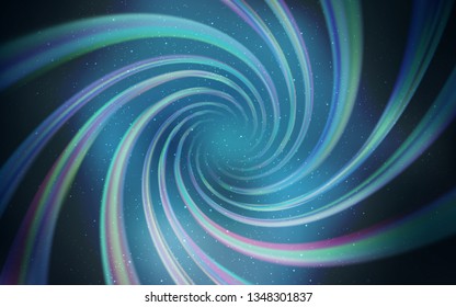Dark BLUE vector texture with milky way stars. Glitter abstract illustration with colorful cosmic stars. Pattern for astronomy websites.