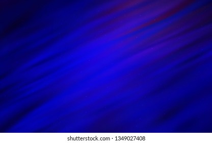 Dark BLUE vector texture with milky way stars. Modern abstract illustration with Big Dipper stars. Pattern for astronomy websites.