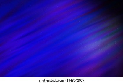 Dark BLUE vector texture with milky way stars. Space stars on blurred abstract background with gradient. Pattern for astrology websites.
