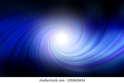 Dark BLUE vector texture with milky way stars. Modern abstract illustration with Big Dipper stars. Pattern for futuristic ad, booklets.