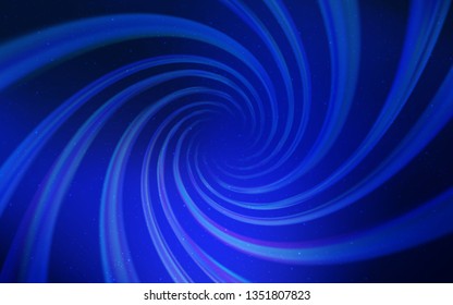 Dark BLUE vector texture with milky way stars. Blurred decorative design in simple style with galaxy stars. Pattern for futuristic ad, booklets.