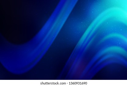 Dark BLUE vector texture with milky way stars. Modern abstract illustration with Big Dipper stars. Smart design for your business advert.
