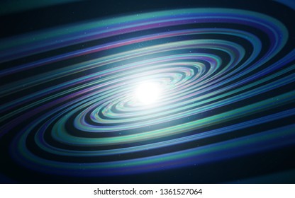 Dark BLUE vector texture with milky way stars. Modern abstract illustration with Big Dipper stars. Pattern for futuristic ad, booklets.