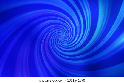 Dark BLUE vector texture with milky way stars. Blurred decorative design in simple style with galaxy stars. Pattern for astrology websites.