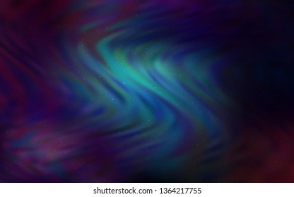 Dark BLUE vector texture with milky way stars. Modern abstract illustration with Big Dipper stars. Best design for your ad, poster, banner.