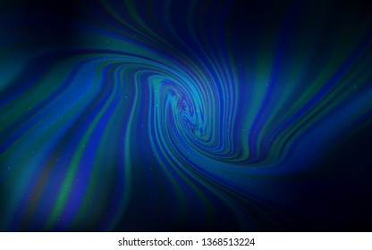 Dark BLUE vector texture with milky way stars. Space stars on blurred abstract background with gradient. Pattern for astrology websites.