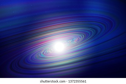 Dark BLUE vector texture with milky way stars. Modern abstract illustration with Big Dipper stars. Pattern for astronomy websites.