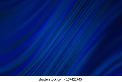 Dark BLUE vector texture with milky way stars. Blurred decorative design in simple style with galaxy stars. Smart design for your business advert.