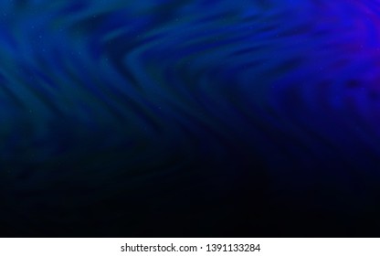 Dark BLUE vector texture with milky way stars. Modern abstract illustration with Big Dipper stars. Pattern for astronomy websites.