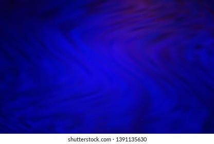 Dark BLUE vector texture with milky way stars. Shining illustration with sky stars on abstract template. Template for cosmic backgrounds.