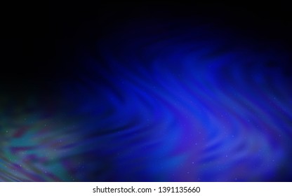 Dark BLUE vector texture with milky way stars. Shining illustration with sky stars on abstract template. Smart design for your business advert.