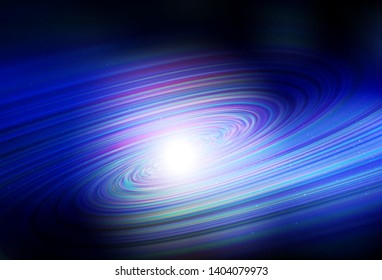 Dark BLUE vector texture with milky way stars. Blurred decorative design in simple style with galaxy stars. Best design for your ad, poster, banner.