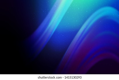 Dark BLUE vector texture with milky way stars. Space stars on blurred abstract background with gradient. Best design for your ad, poster, banner.