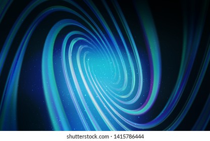 Dark BLUE vector texture with milky way stars. Shining illustration with sky stars on abstract template. Pattern for astrology websites.