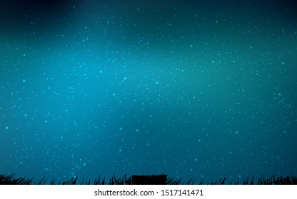 Dark BLUE vector texture with milky way stars. Shining illustration with sky stars on abstract template. Template for cosmic backgrounds.