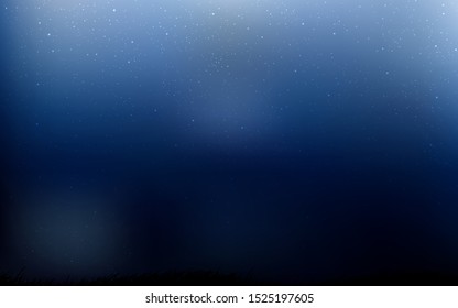 Dark BLUE vector texture with milky way stars. Modern abstract illustration with Big Dipper stars. Best design for your ad, poster, banner.