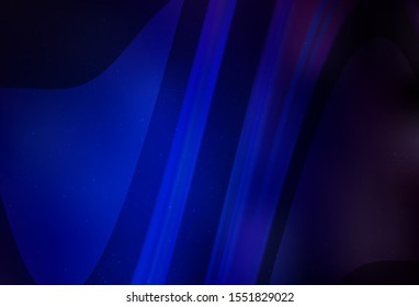 Dark BLUE vector texture with milky way stars. Space stars on blurred abstract background with gradient. Pattern for astrology websites.
