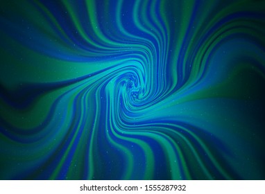Dark BLUE vector texture with milky way stars. Glitter abstract illustration with colorful cosmic stars. Pattern for astronomy websites.