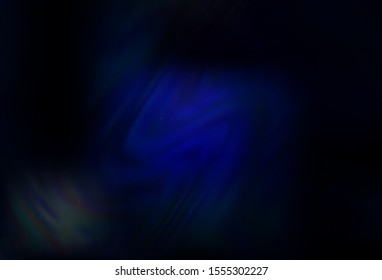 Dark BLUE vector texture with milky way stars. Shining colored illustration with bright astronomical stars. Pattern for futuristic ad, booklets.