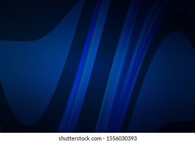 Dark BLUE vector texture with milky way stars. Glitter abstract illustration with colorful cosmic stars. Template for cosmic backgrounds.