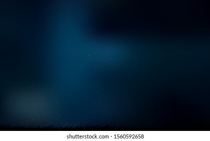 Dark BLUE vector texture with milky way stars. Modern abstract illustration with Big Dipper stars. Smart design for your business advert.