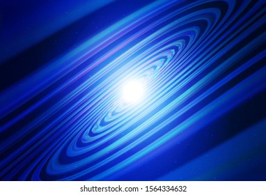 Dark BLUE vector texture with milky way stars. Shining colored illustration with bright astronomical stars. Pattern for astrology websites.