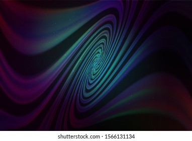 Dark BLUE vector texture with milky way stars. Modern abstract illustration with Big Dipper stars. Best design for your ad, poster, banner.