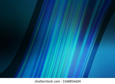 Dark BLUE vector texture with milky way stars. Space stars on blurred abstract background with gradient. Template for cosmic backgrounds.