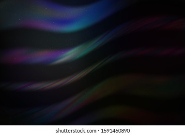 Dark BLUE vector texture with milky way stars. Space stars on blurred abstract background with gradient. Pattern for astronomy websites.