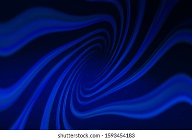 Dark BLUE vector texture with milky way stars. Shining illustration with sky stars on abstract template. Best design for your ad, poster, banner.